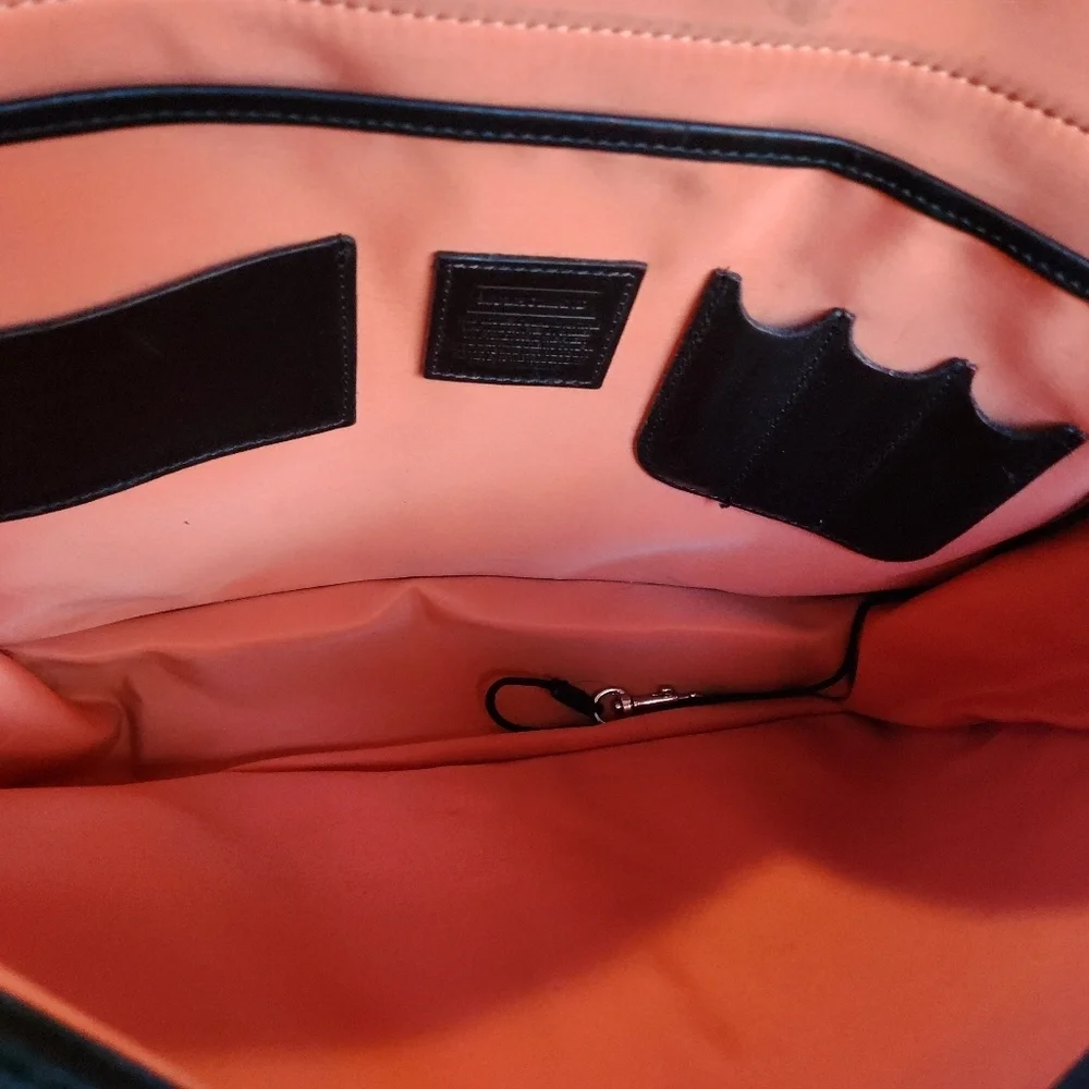 Vintage MULHOLLAND Black Leather Briefcase THE CHALICE 2007 - Picture 9 of 16